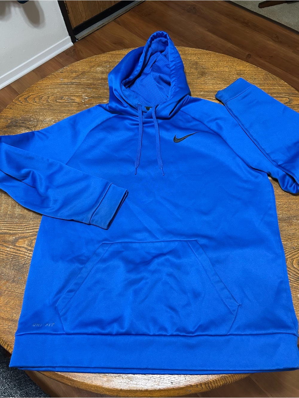 Nike Royal Blue Hooded Performance Sweatshirt